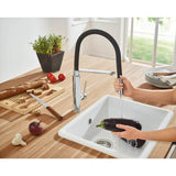 Single-Handle Semi-Pro Dual Spray Kitchen Faucet 1.75 GPM