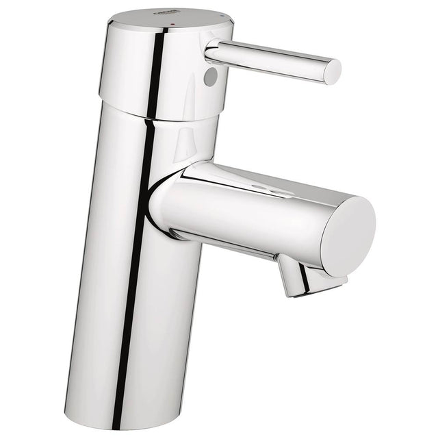 Grohe - Single Hole Single-Handle S-Size Bathroom Faucet 1.2 GPM Less Drain - Chrome