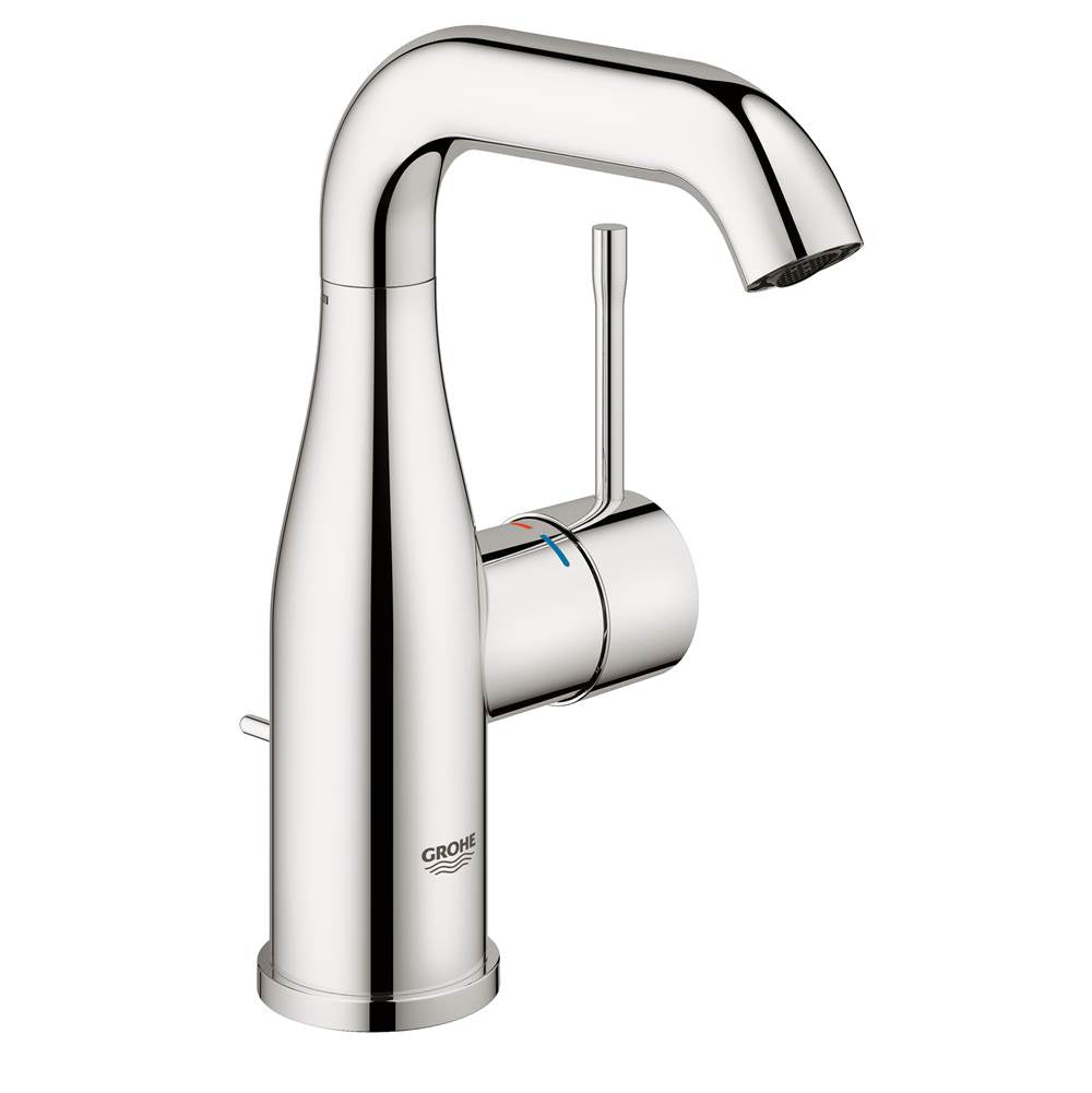 Grohe - Single Hole Single-Handle M-Size Bathroom Faucet 1.2 GPM - Chrome