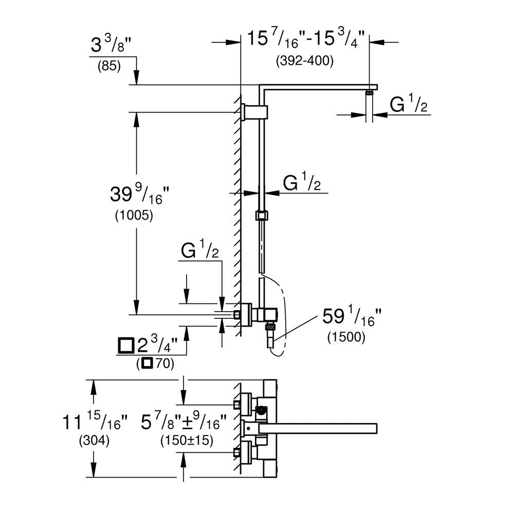 Thermostatic Shower System