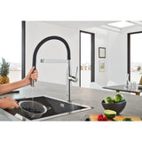 Single-Handle Semi-Pro Dual Spray Kitchen Faucet 1.75 GPM