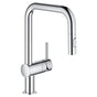 Grohe - Single-Handle Pull Down Kitchen Faucet Dual Spray 1.75 GPM - Chrome