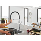Single-Handle Semi-Pro Dual Spray Kitchen Faucet 1.75 GPM