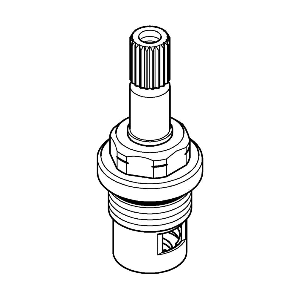 Grohe - Headpart 3/8, 90Â°, Ceramic, Left - Chrome