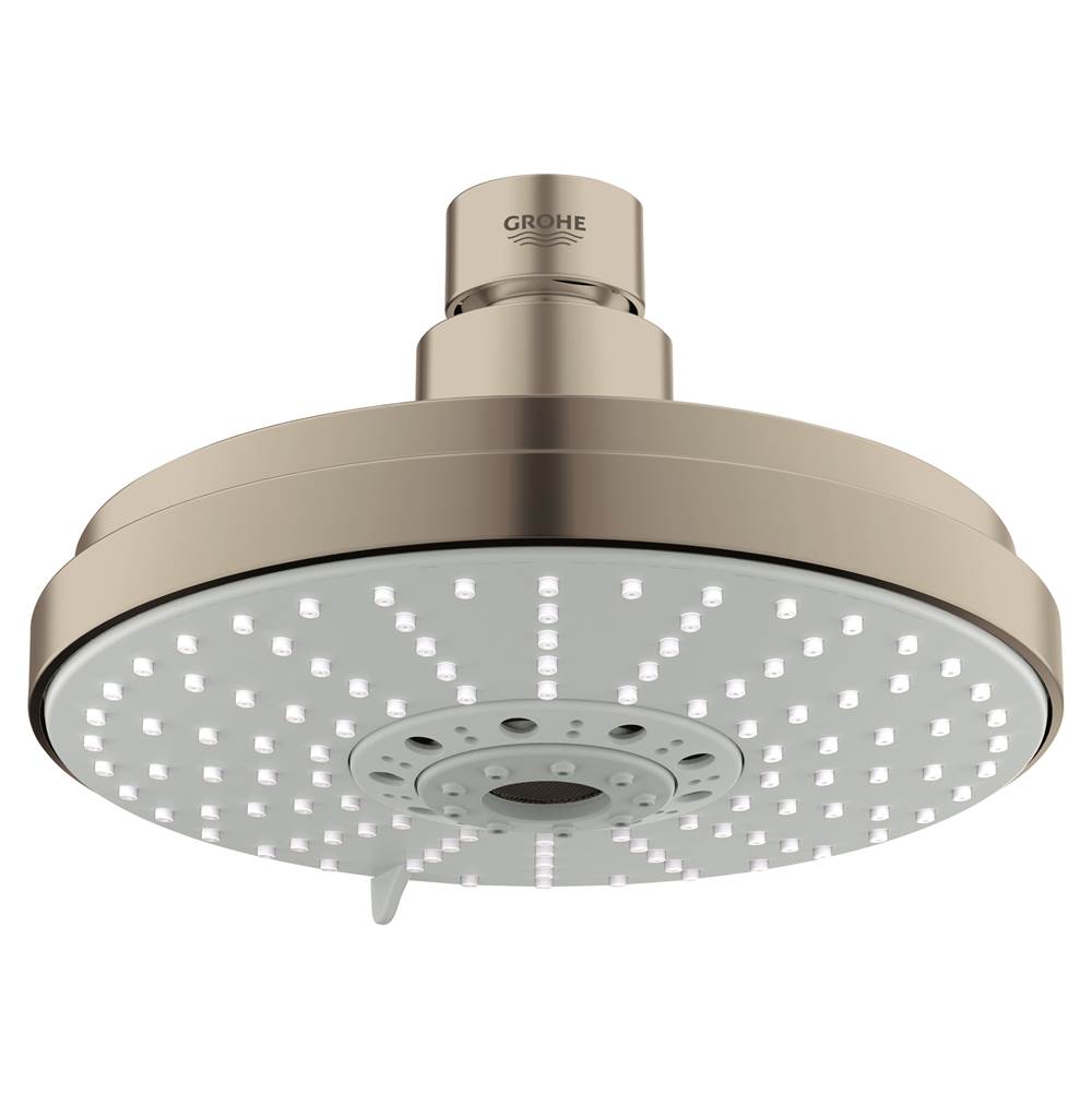 Grohe - 160 Shower Head, 6-1/4 - 4 Sprays, 2.5 gpm - Brushed Nickel
