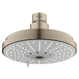 Grohe - 160 Shower Head, 6-1/4 - 4 Sprays, 2.5 gpm - Brushed Nickel