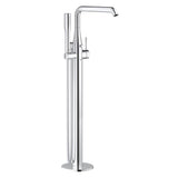 Grohe - Single-Handle Freestanding Tub Faucet with 1.75 GPM Hand Shower - Brushed Nickel