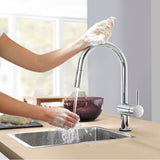 Single-Handle Pull Down Kitchen Faucet Dual Spray 1.75 GPM with Touch Technology