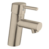 Grohe - Single Hole Single-Handle S-Size Bathroom Faucet 1.2 GPM Less Drain - Brushed Nickel