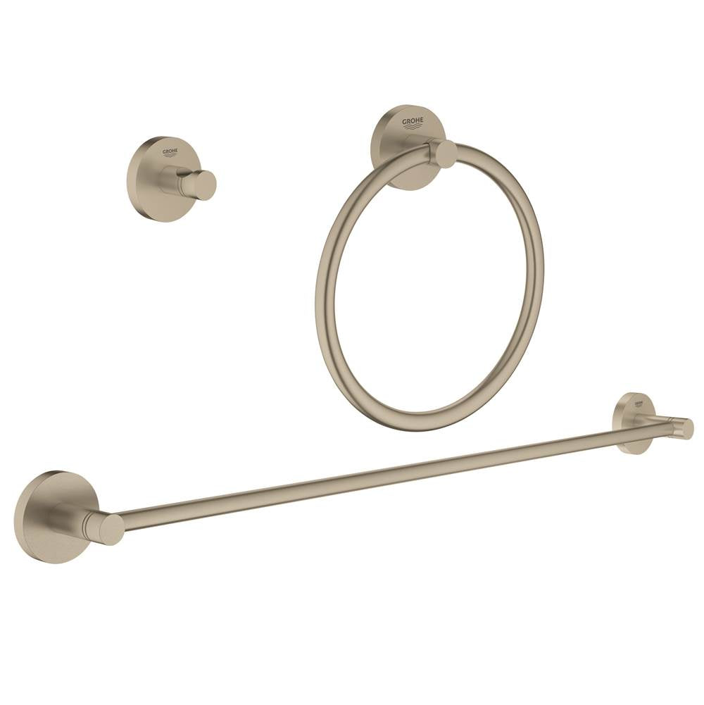 Grohe - 3-in-1 Accessory Set - Brushed Nickel