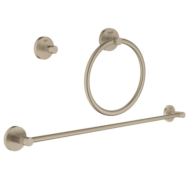Grohe - 3-in-1 Accessory Set - Brushed Nickel