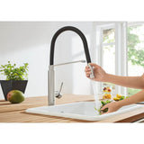Single-Handle Semi-Pro Dual Spray Kitchen Faucet 1.75 GPM
