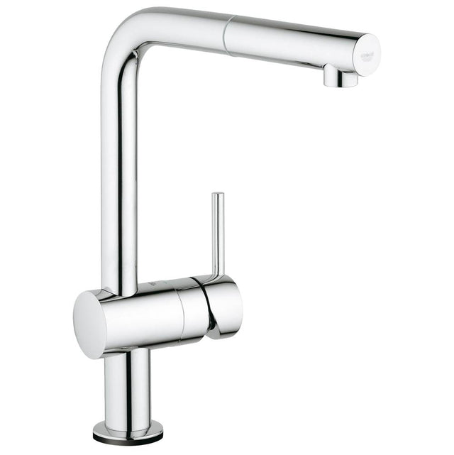 Grohe - Single-Handle Pull-Out Kitchen Faucet Single Spray 1.75 GPM with Touch Technology - Chrome