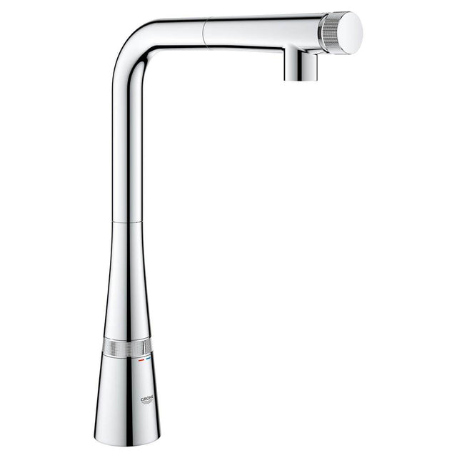 Grohe - SmartControl Pull-Out Single Spray Kitchen Faucet 1.75 GPM - Chrome