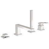Grohe - 4-Hole Single-Handle Deck Mount Roman Tub Faucet with 1.75 GPM Hand Shower - Chrome