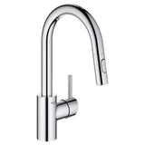 Grohe - Single-Handle Pull Down Bar Faucet 1.75 GPM - Chrome