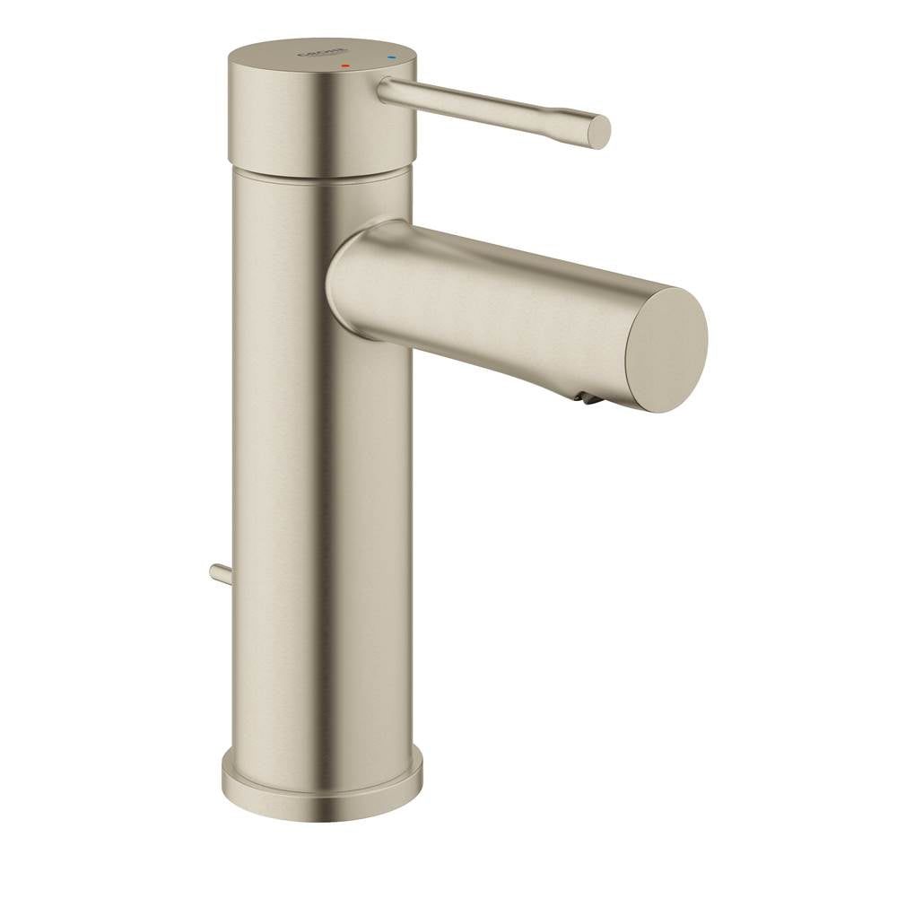 Grohe - Single Hole Single-Handle S-Size Bathroom Faucet 1.2 GPM - Brushed Nickel