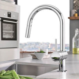 Minta Single-Handle Pull-Down Kitchen Faucet Dual Spray 1.75 GPM