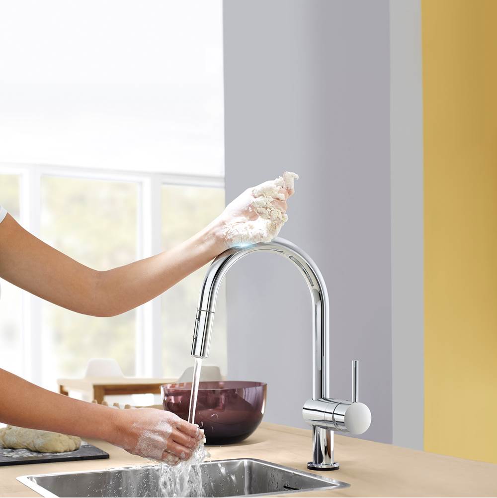 Single-Handle Pull Down Kitchen Faucet Dual Spray 1.75 GPM with Touch Technology