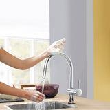 Single-Handle Pull Down Kitchen Faucet Dual Spray 1.75 GPM with Touch Technology