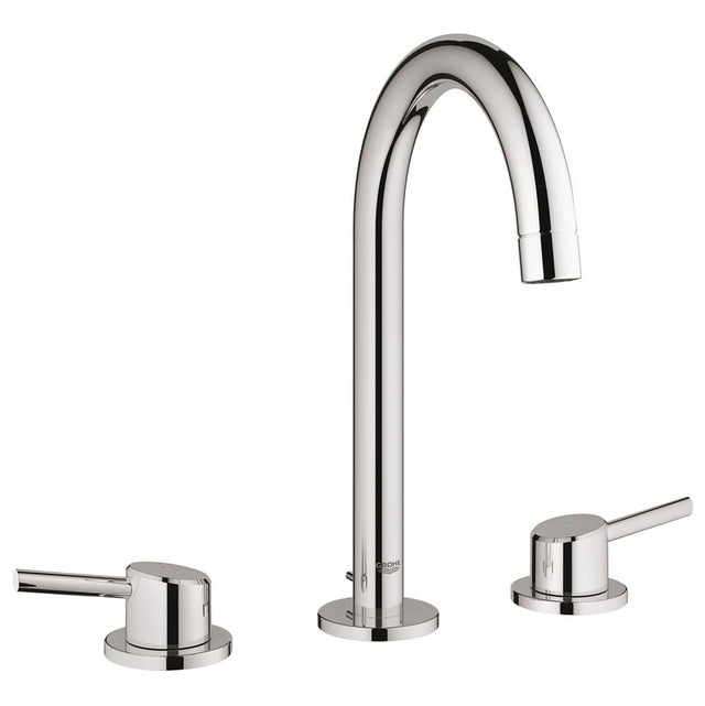 Grohe - 8-inch Widespread 2-Handle L-Size Bathroom Faucet 1.2 GPM - Chrome