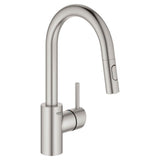 Grohe - Single-Handle Pull Down Bar Faucet 1.75 GPM - Supersteel