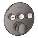 Grohe - Triple Function Thermostatic Valve Trim - Hard Graphite