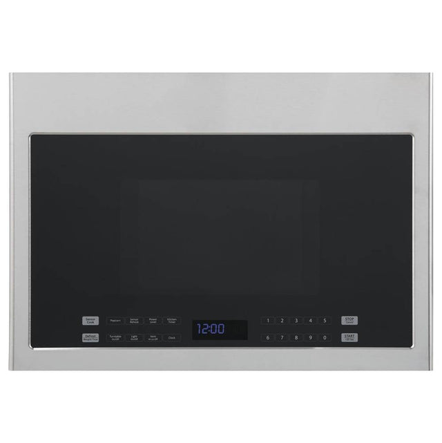Haier - 24'' 1.4 Cu. Ft. Over-The-Range Microwave Oven - Stainless Steel/Black