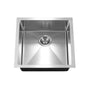 Hamat - Axiom 17'' ADA 10mm Radius Undermount Stainless Steel Sink, 5'' Depth - Stainless Steel