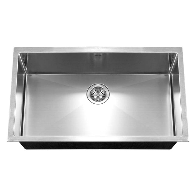 Hamat - Axiom ADA 32'' 10mm Radius Undermount Stainless Steel Sink, 5'' Depth - Stainless Steel