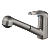 Hamat - Allegro Dual Function Pull Out Kitchen Faucet in Brushed Nickel - Brushed Nickel