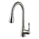 Hamat - Ariana Dual Function Pull Down Kitchen Faucet in Brushed Nickel - Brushed Nickel