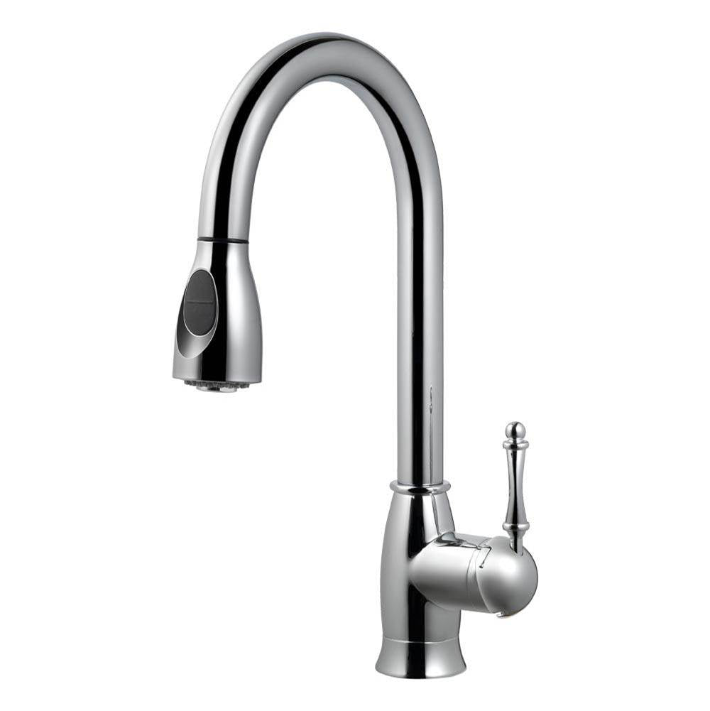Hamat - Ariana Dual Function Pull Down Kitchen Faucet in Polished Chrome - Polished Chrome