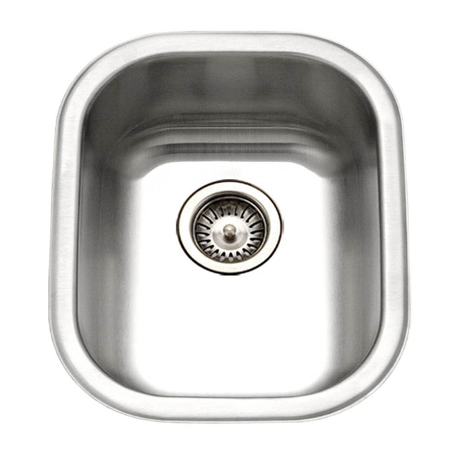 Hamat - Aspect 14'' Undermount Medium Bowl Bar/Prep Sink, Bulk Pack - Stainless Steel