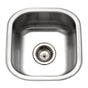 Hamat - Aspect 17'' Undermount Square Bar/Prep Sink, Bulk Pack - Stainless Steel