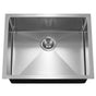 Hamat - Axiom 23'' 10mm Radius Undermount Single Bowl Kitchen Sink - Stainless Steel