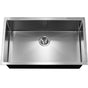 Hamat - Axiom 32'' 10mm Radius Undermount Large Single Bowl Kitchen Sink - Stainless Steel