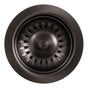 Hamat - 3-1/2'' Black Basket Strainer - PVD Black