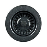 Hamat - 3-1/2''  Speckled Granite Black Basket Strainer - Granite Black