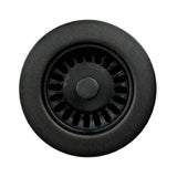 Hamat - 3-1/2''  Matte Black Basket Strainer - Matte Black
