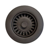 Hamat - 3-1/2''  Oil Rubbed Bronze Basket Strainer - Oil Rubbed Bronze