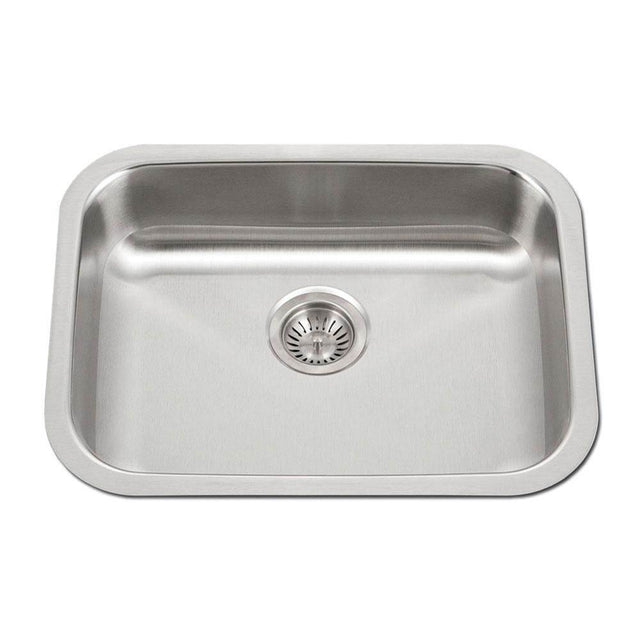 Hamat - Classic 23'' ADA Undermount Stainless Steel Sink, 5-1/2'' Depth, Bulk Pack - Stainless Steel