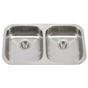 Hamat - Classic 32'' ADA Undermount 50/50 Double Bowl Stainless Steel Sink, 5'' Depth - Stainless Steel