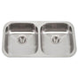 Hamat - Classic 32'' ADA Undermount 50/50 Double Bowl Stainless Steel Sink, 5-1/2'' Depth - Stainless Steel