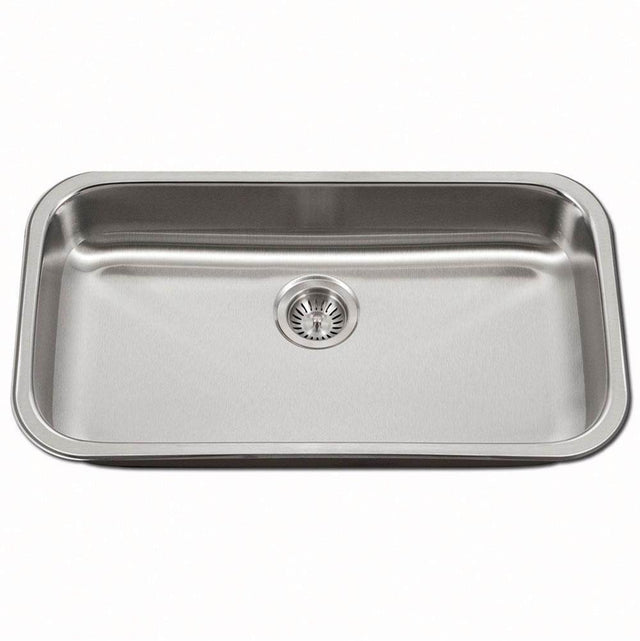 Hamat - Classic 32'' ADA Undermount Large Stainless Steel Sink, 6'' Depth - Stainless Steel