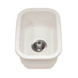Hamat - Chelsea 13'' Undermount Fireclay Bar Sink, Biscuit - Biscuit
