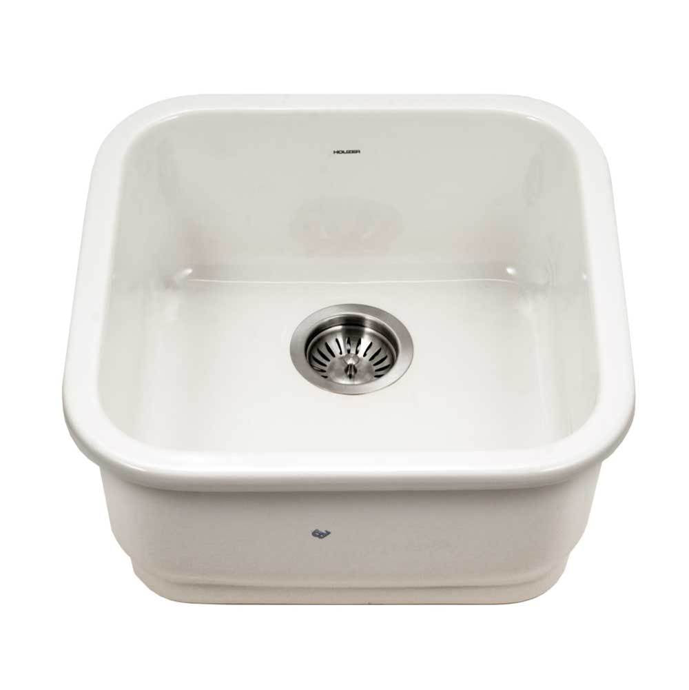 Hamat - Chelsea 19'' Undermount Fireclay Bar Sink, Biscuit - Biscuit