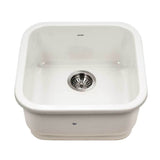 Hamat - Chelsea 19'' Undermount Fireclay Bar Sink, Biscuit - Biscuit