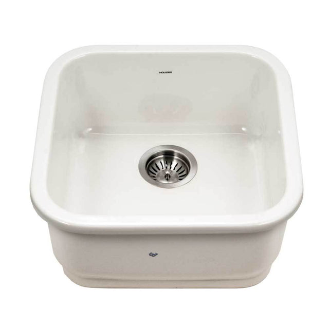 Hamat - Chelsea 19'' Undermount Fireclay Bar Sink, Biscuit - Biscuit