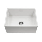 Hamat - Chelsea 26'' Apron-Front Fireclay Single Bowl Kitchen Sink, White - White